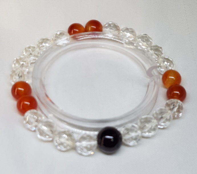 가넷과 카네리안 포인트 팔찌