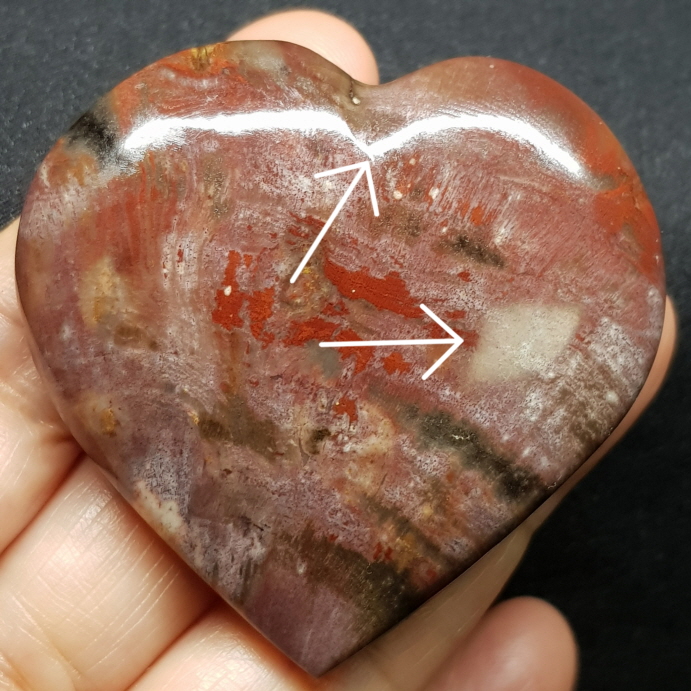 규화목(나무화석) 하트형