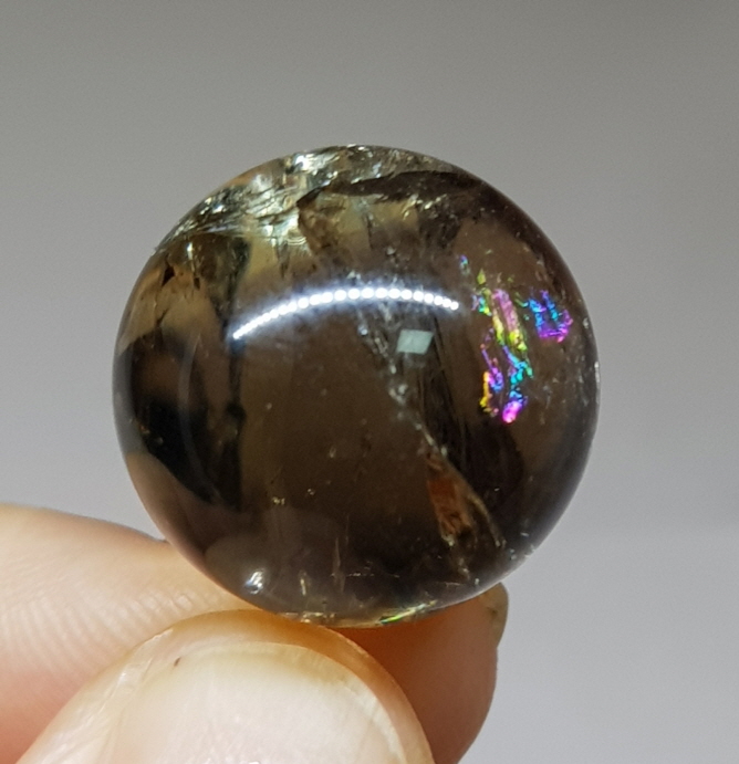 무지개 연수정 19mm 구슬형 펜던트