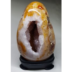 아게이트자수정 계란형지오드