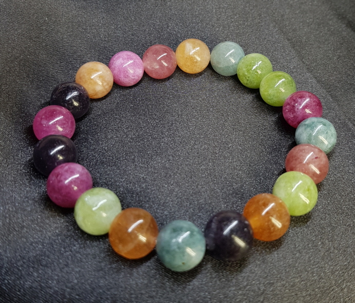 칼라 투어머린 10mm 팔찌
