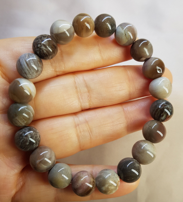 나무화석팔찌10mm