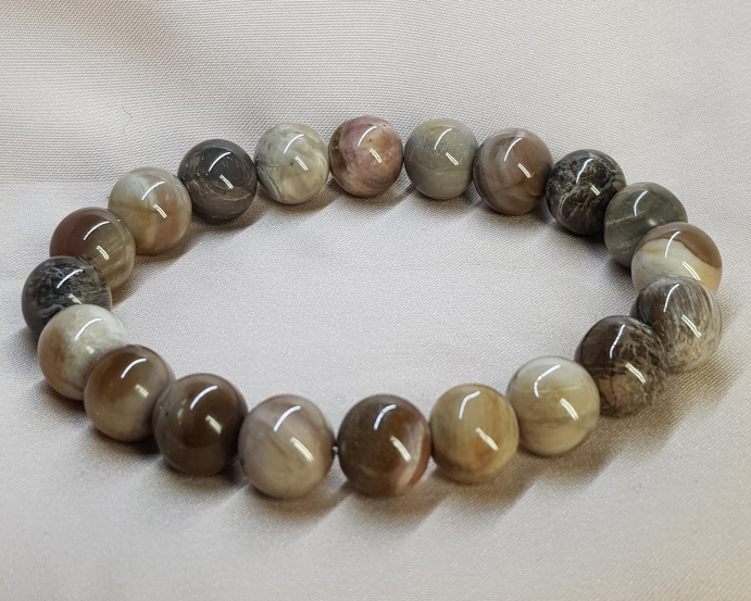 나무화석팔찌10mm