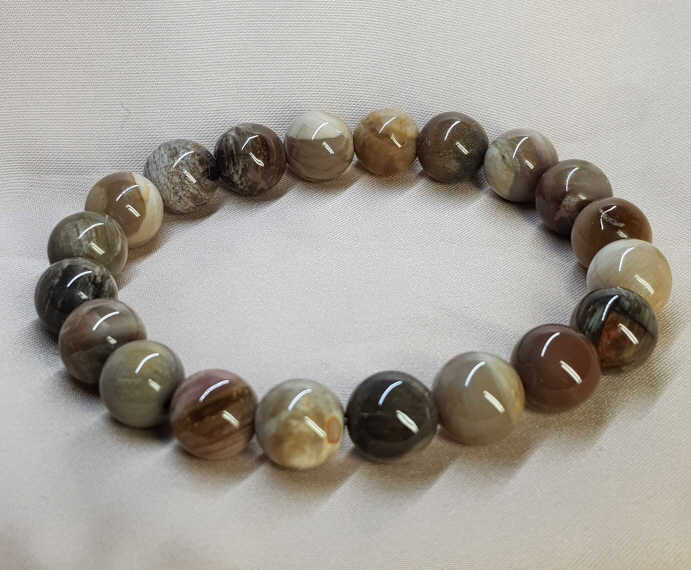 나무화석팔찌10mm