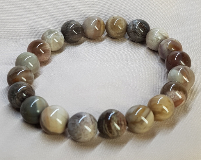 나무화석팔찌10mm