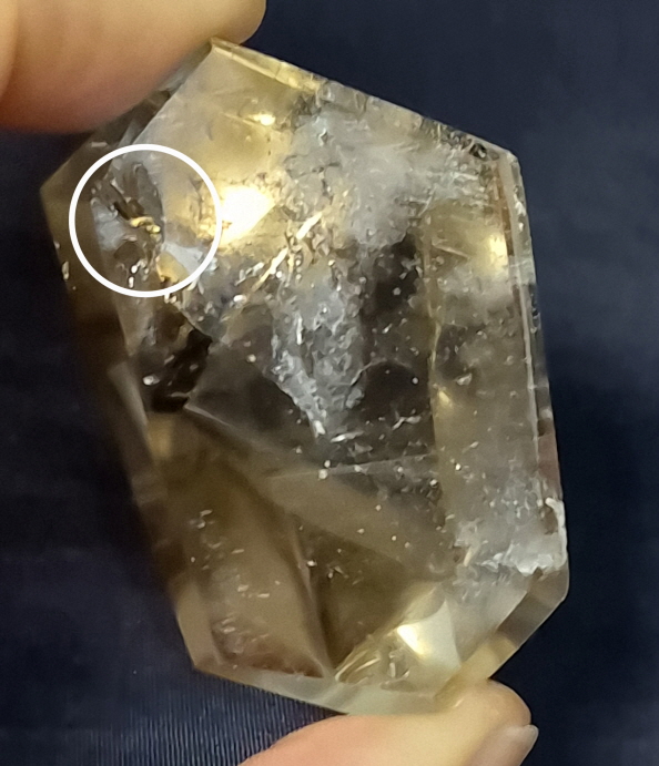 천연시트린육각주